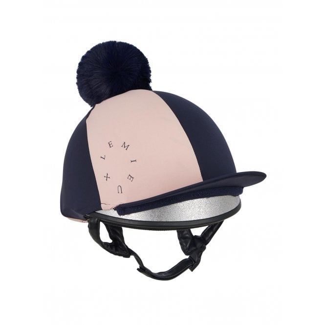 LeMieux Horsehealth LeMieux Harlequin Hat Silk - Navy/Petal