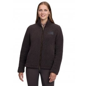 LeMieux Heritage Borg Zip Through Womens Jacket - Cocoa