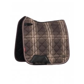 LeMieux Heritage Check Dressage Square Saddlepad - Cocoa