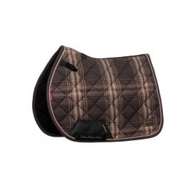 LeMieux Heritage Check Jump Square Saddlepad - Cocoa