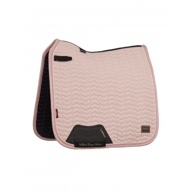 LeMieux Horsehealth LeMieux Heritage Herringbone Dressage Square Saddlepad - Wild Rose