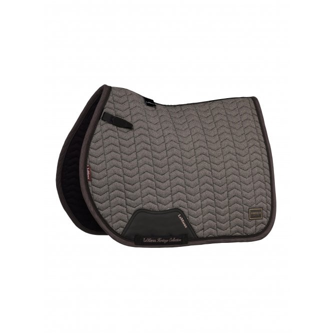 LeMieux Horsehealth LeMieux Heritage Herringbone Jump Square Saddlepad - Cocoa