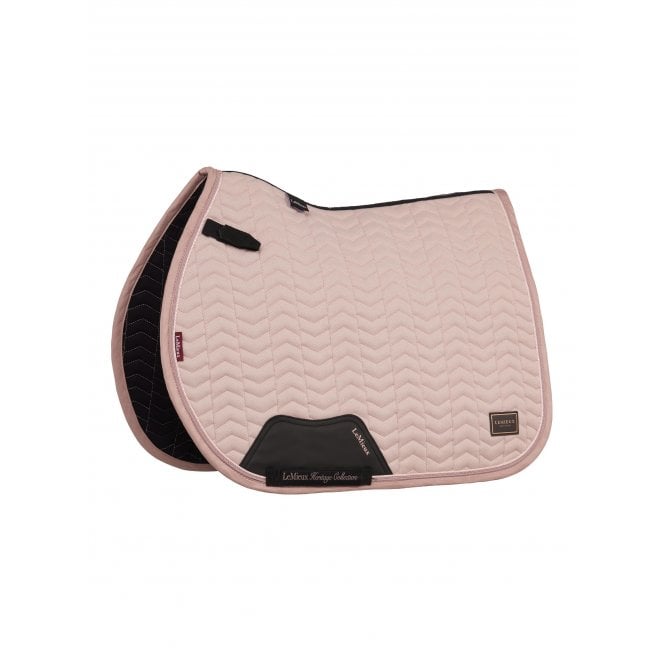 LeMieux Horsehealth LeMieux Heritage Herringbone Jump Square Saddlepad - Wild Rose