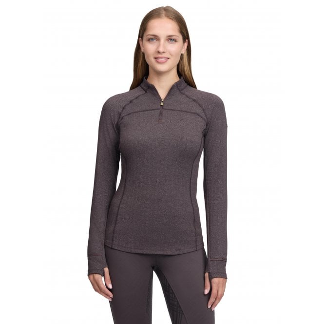 LeMieux Horsehealth LeMieux Heritage Herringbone Womens Base Layer - Cocoa
