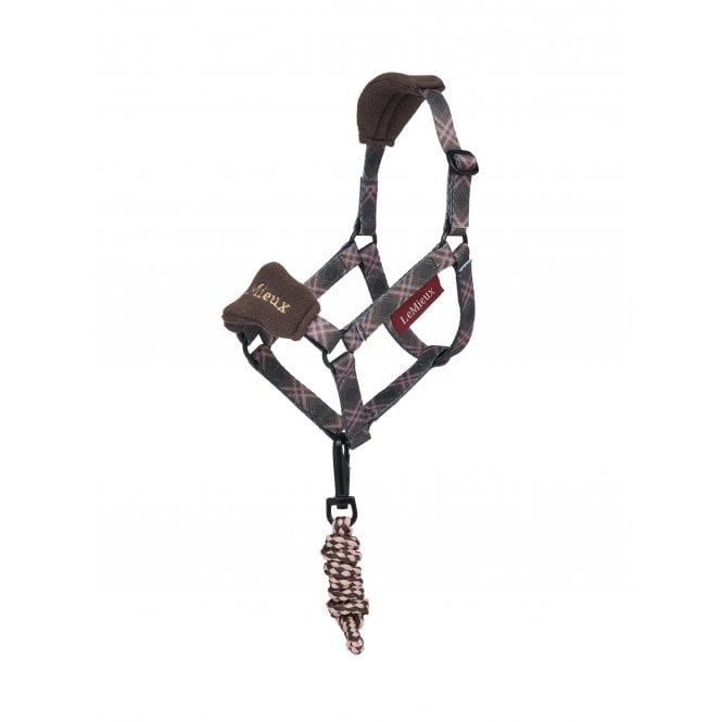 LeMieux Horsehealth LeMieux Hobby Horse Heritage Vogue Headcollar & Leadrope - Cocoa