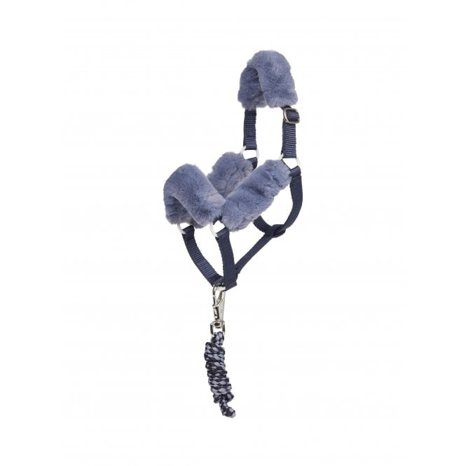 LeMieux  Hobby Horse Toy Comfort Headcollar & Leadrope - Navy Blue