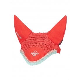 LeMieux Hobby Horse Toy Harlow Fly Hood - Coral Crush