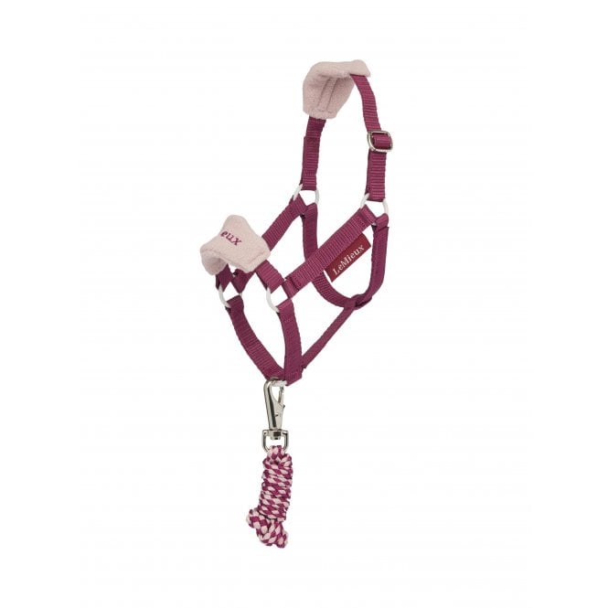 LeMieux Horsehealth LeMieux Hobby Horse Vogue Headcollar & Leadrope - Blackberry