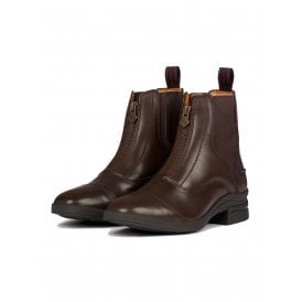 LeMieux Junior Zip Childrens Leather Paddock Boot - Brown