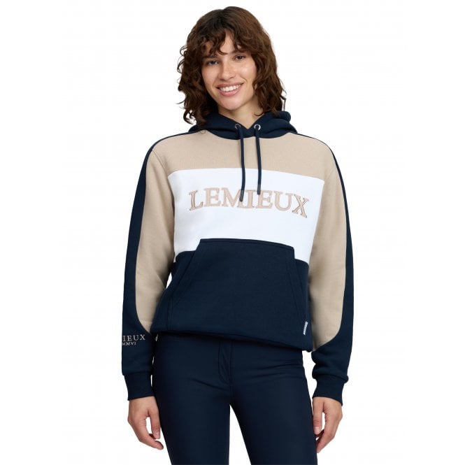 LeMieux Horsehealth LeMieux Kadie Colour Block Womens Hoodie - Navy