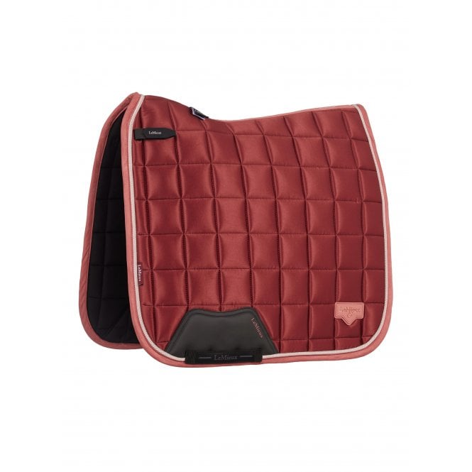 LeMieux Horsehealth LeMieux Loire Classic Dressage Square Saddlepad - Russet