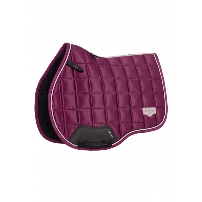 LeMieux Horsehealth LeMieux Loire Classic GP Square Saddlepad - Blackberry