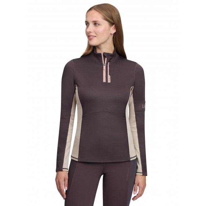 LeMieux Horsehealth LeMieux Matilda Womens Mid Layer Top - Cocoa