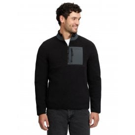 LeMieux Mens Borg Half Zip Sweat - Black