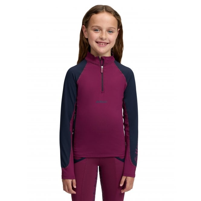 LeMieux Horsehealth LeMieux Mini Childrens Base Layer - Blackberry