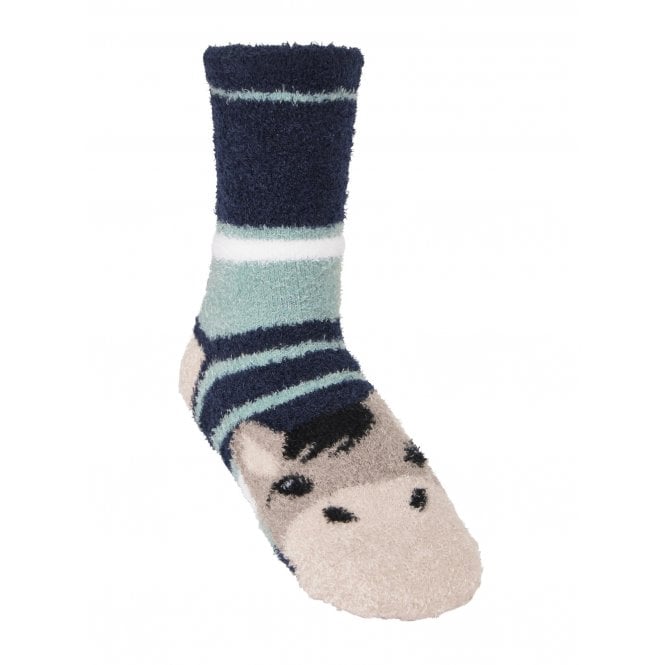 LeMieux Horsehealth LeMieux Mini Fluffy Character Childrens Socks - Oakie