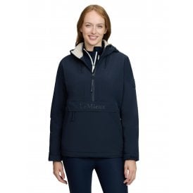 LeMieux Phoebe Half Zip Womens Waterproof Anorak - Navy Blue