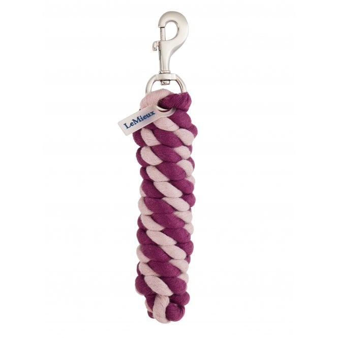 LeMieux Horsehealth LeMieux Polycotton Leadrope - Blackberry/Wild Rose