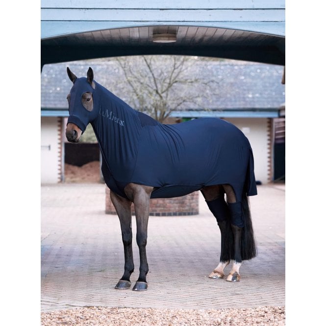 LeMieux Horsehealth LeMieux Stretch Show Rug - Navy Blue