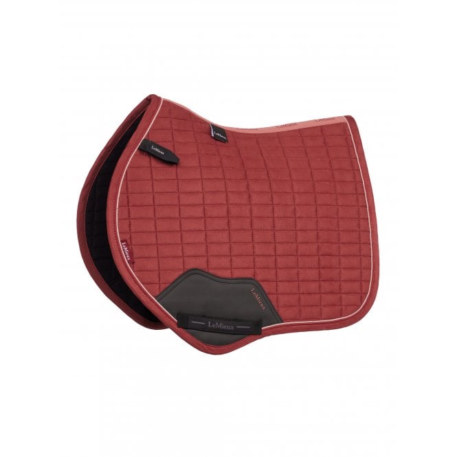 LeMieux Horsehealth LeMieux Suede Close Contact Square Saddlepad - Russet
