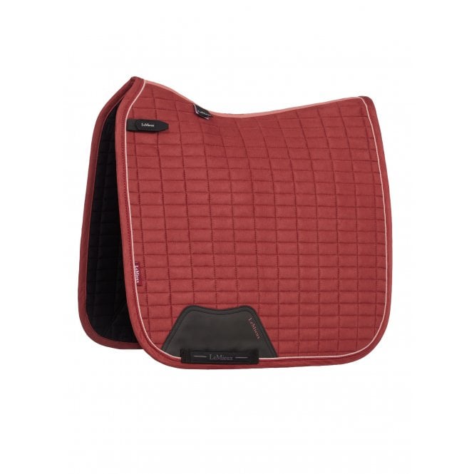 LeMieux Horsehealth LeMieux Suede Dressage Square Saddlepad - Russet