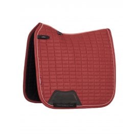 LeMieux Suede Dressage Square Saddlepad - Russet