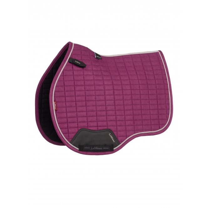LeMieux Horsehealth LeMieux Suede GP Square Saddlepad - Blackberry