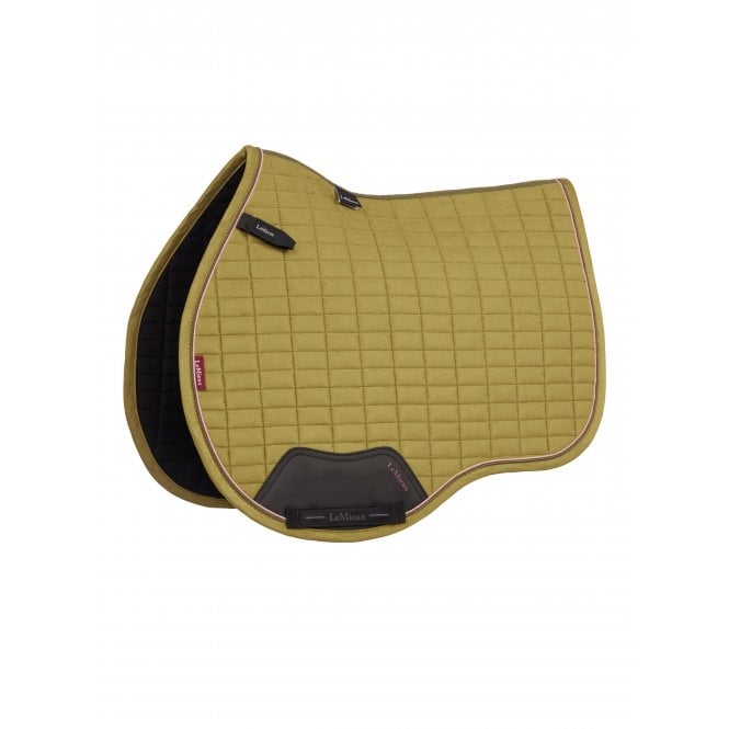 LeMieux Horsehealth LeMieux Suede GP Square Saddlepad - Gooseberry