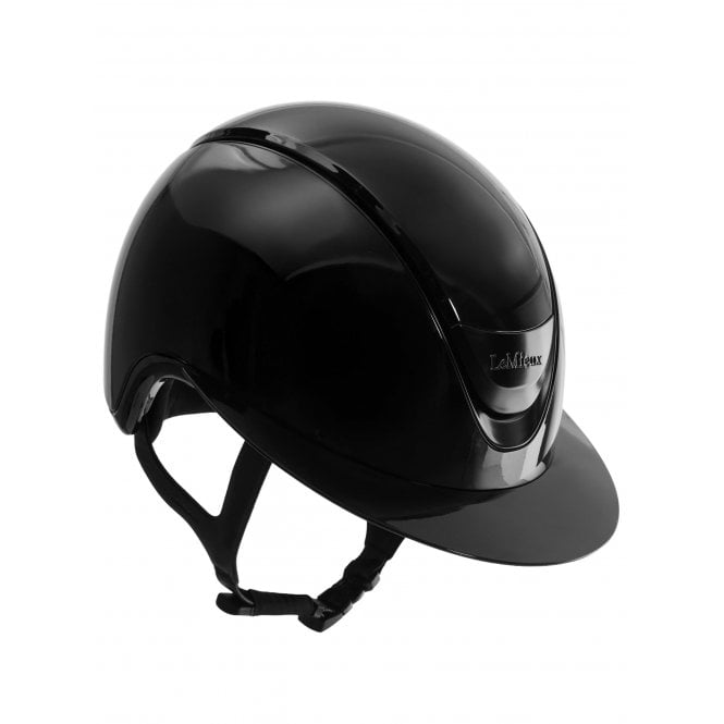 LeMieux Horsehealth LeMieux Verv Horse Riding Competition Helmet - Black Gloss