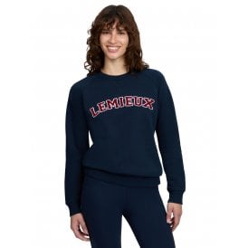 LeMieux Vida Varsity Crew Neck Womens Sweat - Navy
