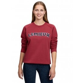 LeMieux Vida Varsity Crew Neck Womens Sweat - Russet