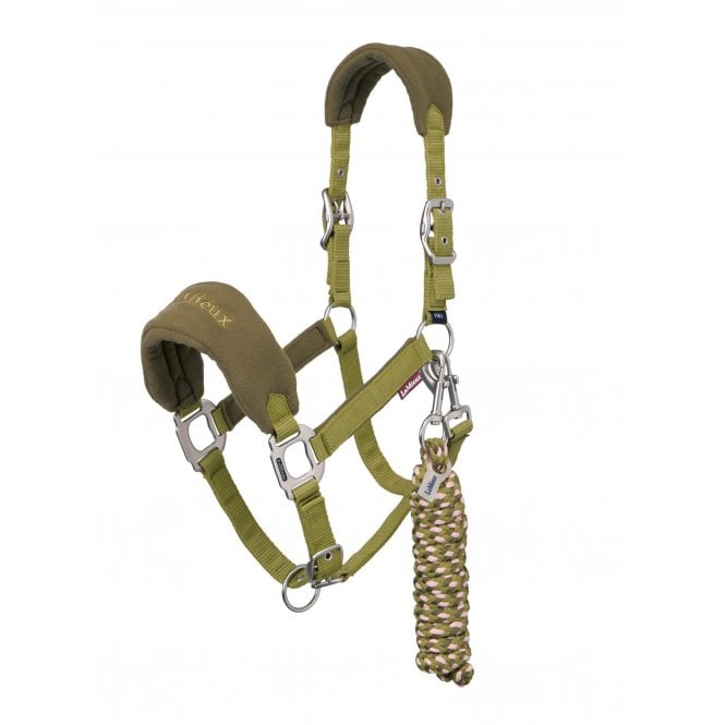 LeMieux Horsehealth LeMieux Vogue Headcollar & Leadrope - Gooseberry