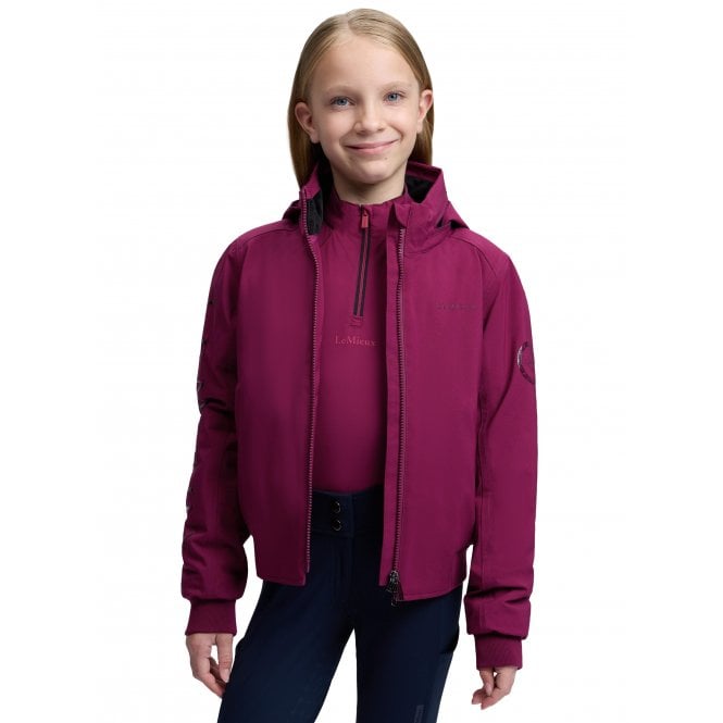 LeMieux Horsehealth LeMieux Young Rider Clarissa Childrens Crew Jacket - Blackberry