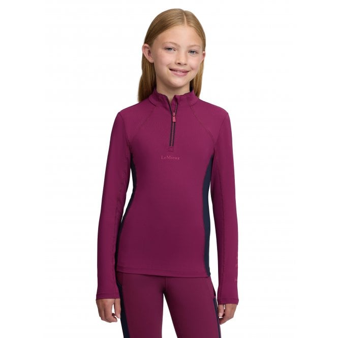 LeMieux Horsehealth LeMieux Young Rider Classique Childrens Base Layer - Blackberry