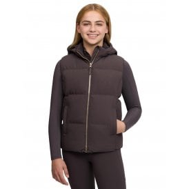 LeMieux Young Rider Joey Childrens Hooded Gilet - Cocoa