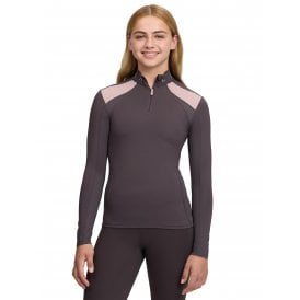 LeMieux Young Rider Mia Mesh Childrens Base Layer - Cocoa