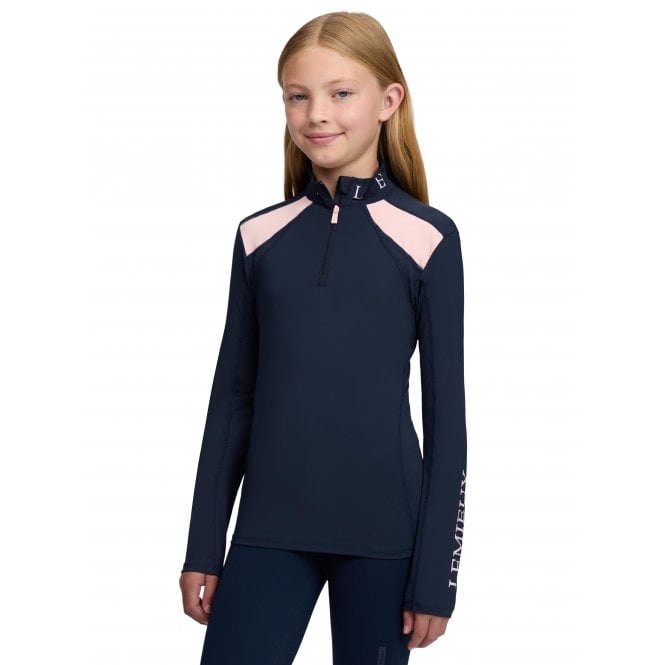LeMieux Horsehealth LeMieux Young Rider Mia Mesh Childrens Base Layer - Navy Blue