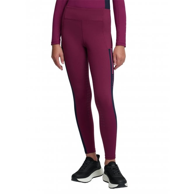 LeMieux Horsehealth LeMieux Young Rider Orla Childrens Pull On Breeches - Blackberry