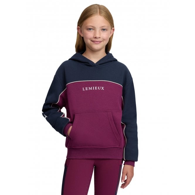 LeMieux Horsehealth LeMieux Young Rider Sadie Childrens Hoodie - Blackberry