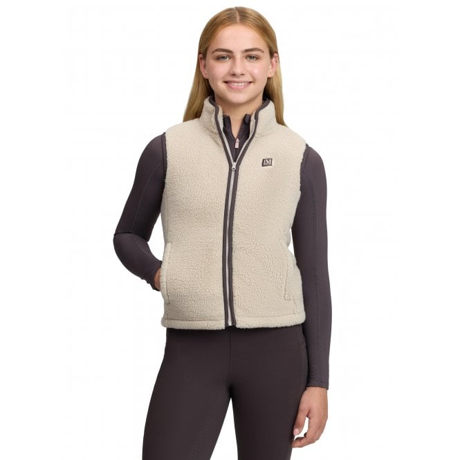 LeMieux Horsehealth LeMieux Young Rider Trinity Childrens Teddy Gilet - Stone