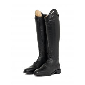 LeMieux Junior Field Childrens Tall Leather Horse Riding Boots - Black