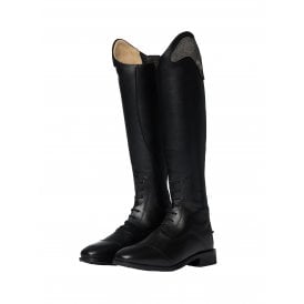 LeMieux Junior Interchangeable Childrens Tall Leather Horse Riding Boots - Black