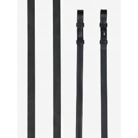 LeMieux Kris Extreme Rubber Reins - Black/Black