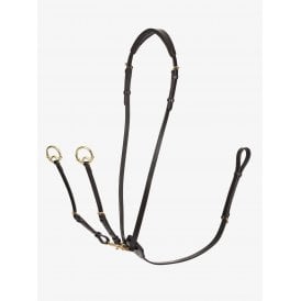 LeMieux Kudos Running Martingale - Brown/Brass