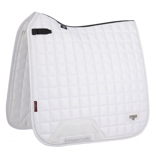 LeMieux  Loire Classic Satin Dressage Square - White