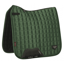 LeMieux Loire Classic Satin Full Size Dressage Square - Hunter Green