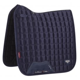 LeMieux Loire Classic Satin Full Size Dressage Square - Navy Blue