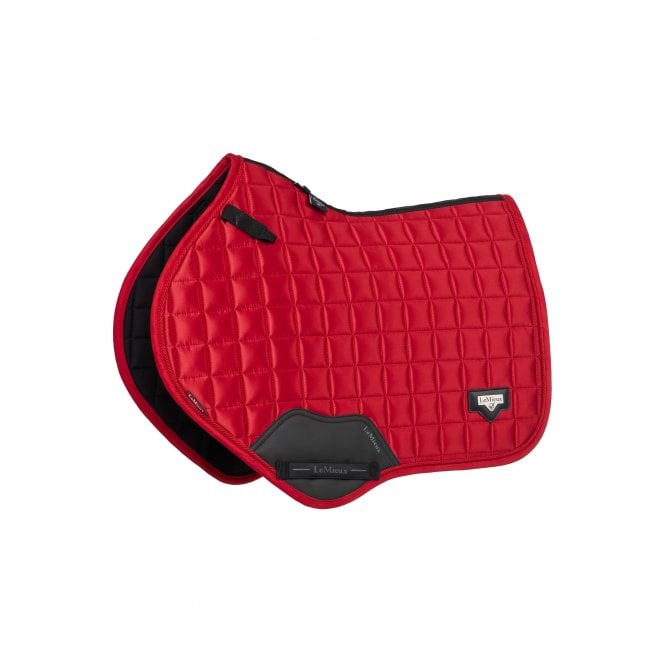LeMieux  Loire Satin Classic Close Contact Square Saddlepad - Chilli Red