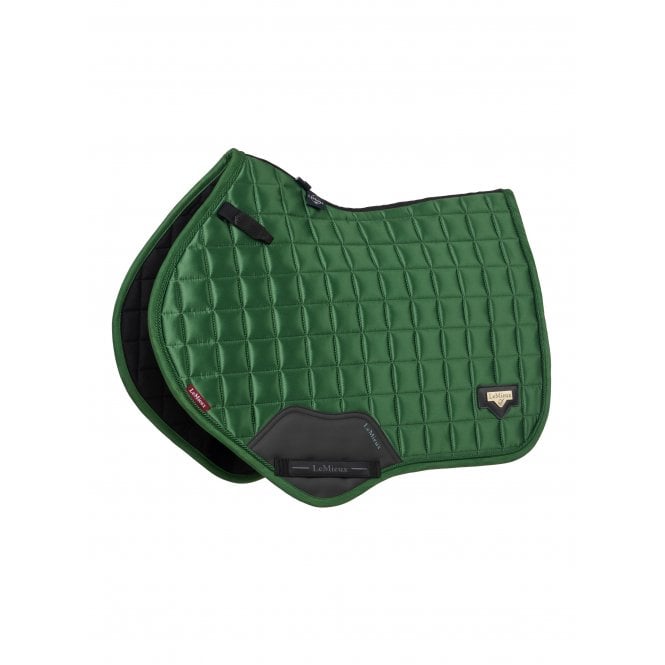 LeMieux  Loire Satin Classic Close Contact Square Saddlepad - Hunter Green