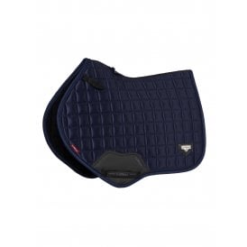 LeMieux Loire Satin Classic Close Contact Square Saddlepad - Navy Blue